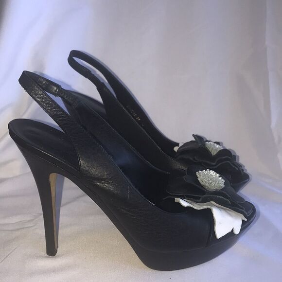 Donald J Pliner peep toe platform heel rose - Picture 1 of 6